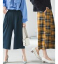 \最大20%OFFクーポン/ ワイドパンツ 裏起毛ガウチョパンツ クロップド(S~LL) 30代 40代 50代 レディース Ranan ラナン 秋冬 ボトムス パンツ ゆったり 楽ちん 裏起毛 暖かい 体型カバー 大きいサイズ がうちょぱんつ あったか