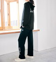 \最大20%OFFクーポン/ カットソースーツ M L LL <FILA>Vネックパーカーセットアップ(M~LL) ベルーナ ラナン Ranan 30代 40代 50代 レディース 秋冬 秋冬服 スーツ カットソー