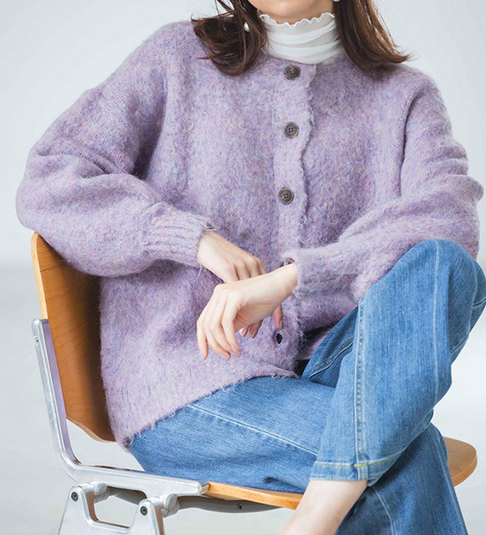 乐天商城 - ニット レディース トップス ニットプルオーバー M L LL 前後2WAYシャギーニット(M〜LL) ベルーナ ラナン RANAN 30代 40代 50代 秋冬 秋冬服 トップス