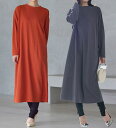 \最大20%OFFクーポン/ ワンピース M L LL 3L 【レギンス付】<BC>綿100%オーバーシルエットワンピース(M~3L) ベルーナ ラナン RANAN 30代 40代 50代 レディース 秋冬 秋冬服 大人 おしゃれ 大きいサイズ
