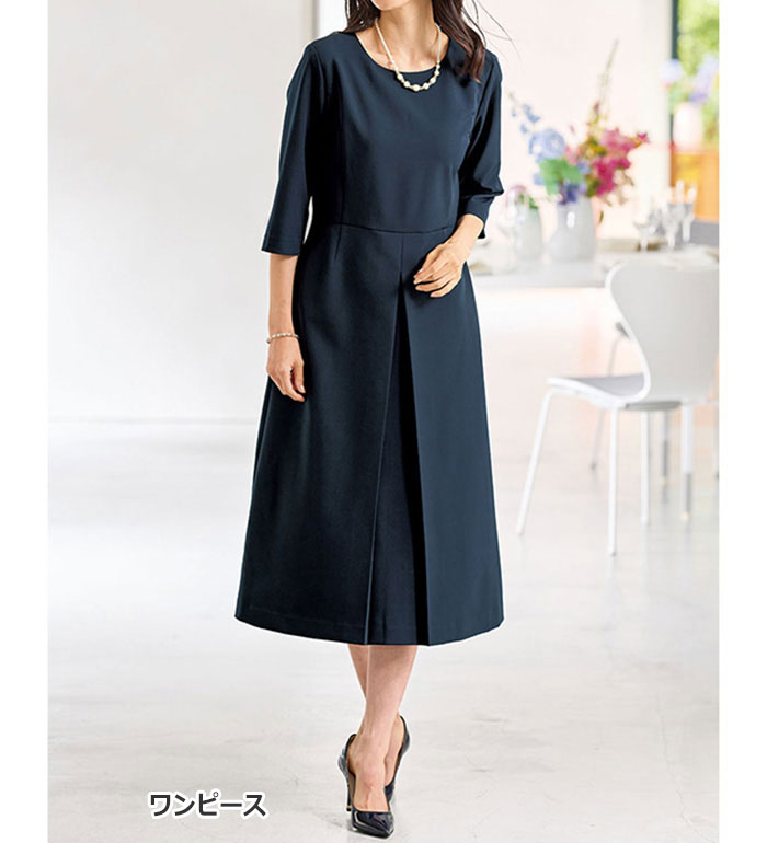 アンサンブルスーツ 7AR 9AR 11AR 13AR 15AR 17AR 19ABR 21ABR 23ABR 上品レースジャケットワンピースアンサンブル(7AR〜23ABR) ベルーナ belluna 2025春 belluna-10219309 ベルーナ サンプル画像2