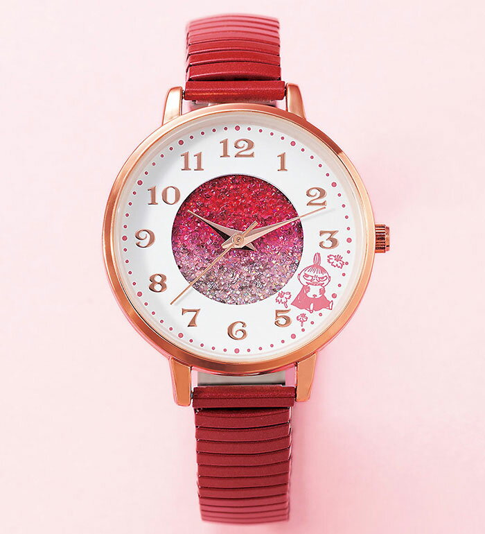 腕時計 ＜ムーミン＞ラメ入りじゃばら腕時計 ベルーナ belluna 2025春