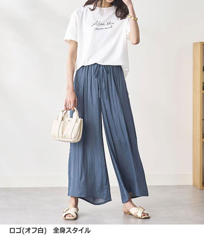 ＼まとめ買い最大2000円OFFクーポン／Tシャツ レディース ヒンヤリ！綿100％大人顔サマ見えTシャツ 2025夏 ベルーナ belluna S-5L 半袖 半そで 高評価 - Image 3
