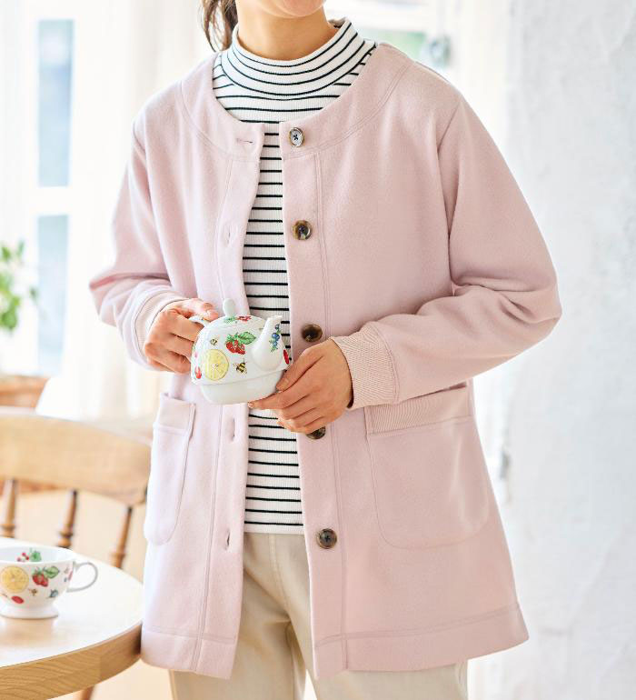＼Bulk purchase coupon available!／ Warm cardigan for women, perfect for everyday wear! Comfortable fleece jacket, 2025 winter collection, Belluna, sizes M-5L