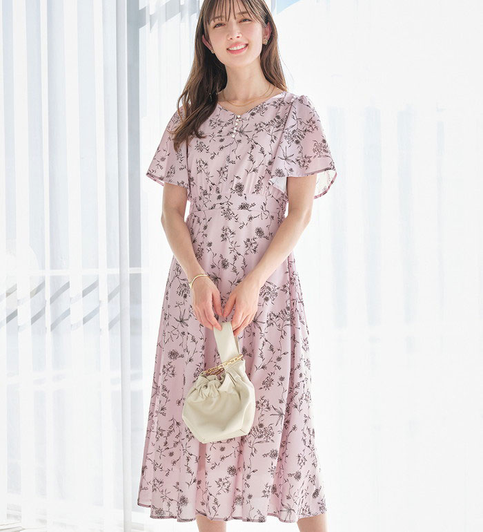 ＼Bulk purchase coupon available!／ One-piece dress - A cool floral print dress packed with everything you want (M-3L) Women's alotta Spring 24 Spring fashion Adult stylish