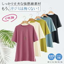  Tシャツ 汗ジミ対策強撚綿100％Tシャツ(M～5L) ベルーナ belluna 40代 50代 60代 ミセス 大人 ファッション レディース 夏 夏服 トップス シャツ