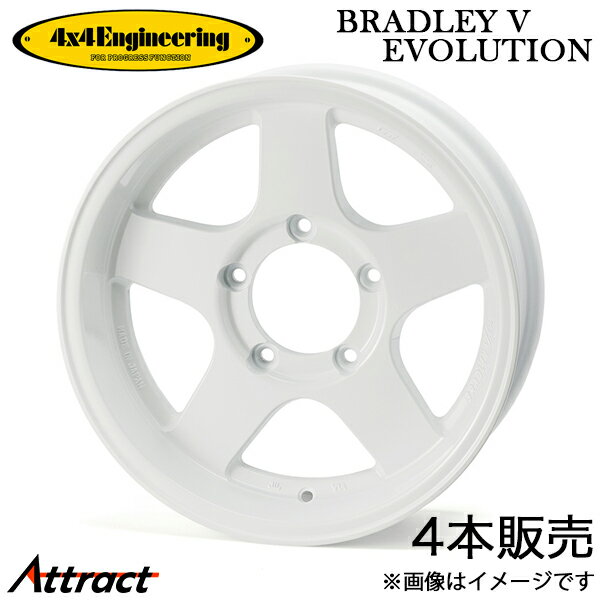 4x4エンジニアリング ジムニー ブラッドレーV エボ アルミホイール 4本(16×5.5J 5-139.7 -20)4x4 Engineering