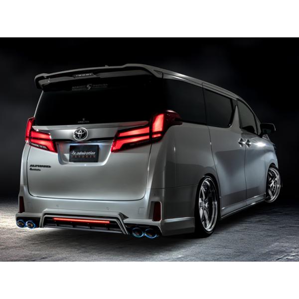 アドミレイション DEPORTE リアハーフスポイラーV2 左右デュアル出し用(塗装済[2色...