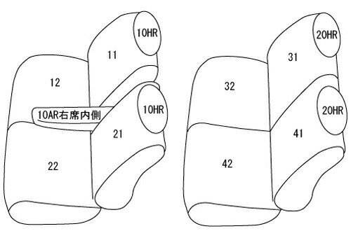 クラッツィオ シートカバー クラッツィオダイヤ(ブラック×ホワイトステッチ)パレット MK21S ES-0645 Clazzio