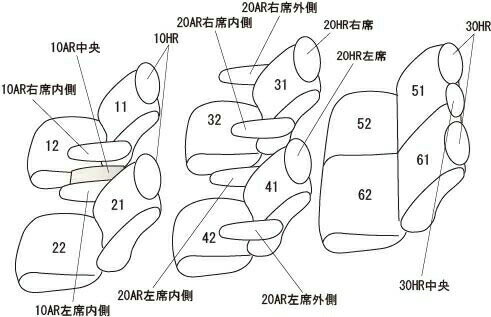 クラッツィオ シートカバー クラッツィオエアー(アイボリー)ヴォクシ— ガソリン(福祉車両) MZRA90W/MZRA95W ET-1588 Clazzio 2
