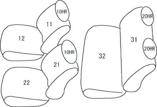 クラッツィオ シートカバー クラッツィオネオ(アイボリー)タント スローパー(福祉車両) LA650S ED-6520 Clazzio 2