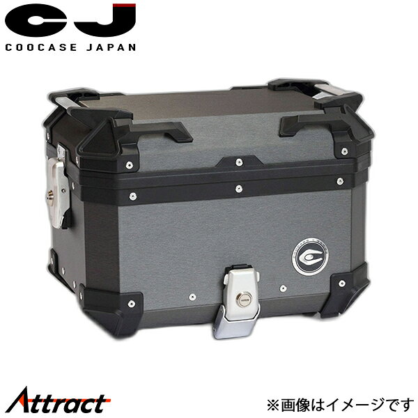 クーケース Q6 アルミ製トップケース ヘアラインダークグレー CCX300HDG COOCASE バイク用品