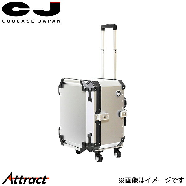 メーカー希望小売価格はメーカーサイトに基づいて掲載しています。ブランドCOOCASE商品名 Q5 アルミ製トップケース キャスター付き品番CCT550SJAN4570134359740カラーシルバーサイズ積載容量目安：55リットル製品外寸(mm)：380x480x420(HxWxD)製品重量：ケース本体6.5kg 付属ベース1.2kgキャスター0.8Kg/Set商品説明クーケース(COOCASE) バイク用リア アルミトップケース 55リットル 脱着可能なキャスター装備モデル シルバーラッピング外装目的地に付いたらキャスターを取り付け、ベースプレートから本体を外し、内蔵のハンドルを引き伸ばせば、旅行キャリーケースに早変わり、宿泊地ではそのままケースをバイクから取り外して「コロコロイン！」船旅乗船の際も、バイクからケースを外してすぐに船内へ移動可能なトップケースで、大変便利です。・キャスターは小回りの利くダブル4輪タイヤ・ケースとの接続は、ラッチ取り付け構造でワンタッチで脱着可能・引き延ばしハンドルは長さ調整が可能洗練された設計と高剛性を持ち合わせた内容量55Lサイズのアルミトップケース。インナーライナーと内部吊り下げ式ポケット、荷掛けレールが標準装備され、フルフェイス1個とレインウエアやジャケット程度なら余裕の収納です。製品付属のベースプレートを付属部品を使って荷台に取り付ければ、トップケースの脱着は容易です。400ccクラスのアドベンチャーからスクーター車両など、車両を選ばずマッチします。剛性の高いアルミボックスは、四角い形状が実現できる為、樹脂ケースに比べ開口部が上部となり、結果コンパクトで実容量が大きくとれるのが特徴です。また、アルミケースは高級感があり、車両のデザインを損なわず装着が可能です。【付属品】・キャスター・キャスター収納袋・インナーライナー・内溝キー(スペアキー含め2本)・マルチポケット・荷物抑えバンド・車体接続用ベースプレート・ベースプレート取り付け用 ボルトワッシャーナット一式※走行中はトップケースからキャスターを取り外してご使用ください。積載容量目安：55リットル製品外寸(mm)：380x480x420(HxWxD)製品重量：ケース本体6.5kg 付属ベース1.2kgキャスター0.8kg/Setブラック：品番：CCT550Bシルバー：品番：CCT550S備考注意事項