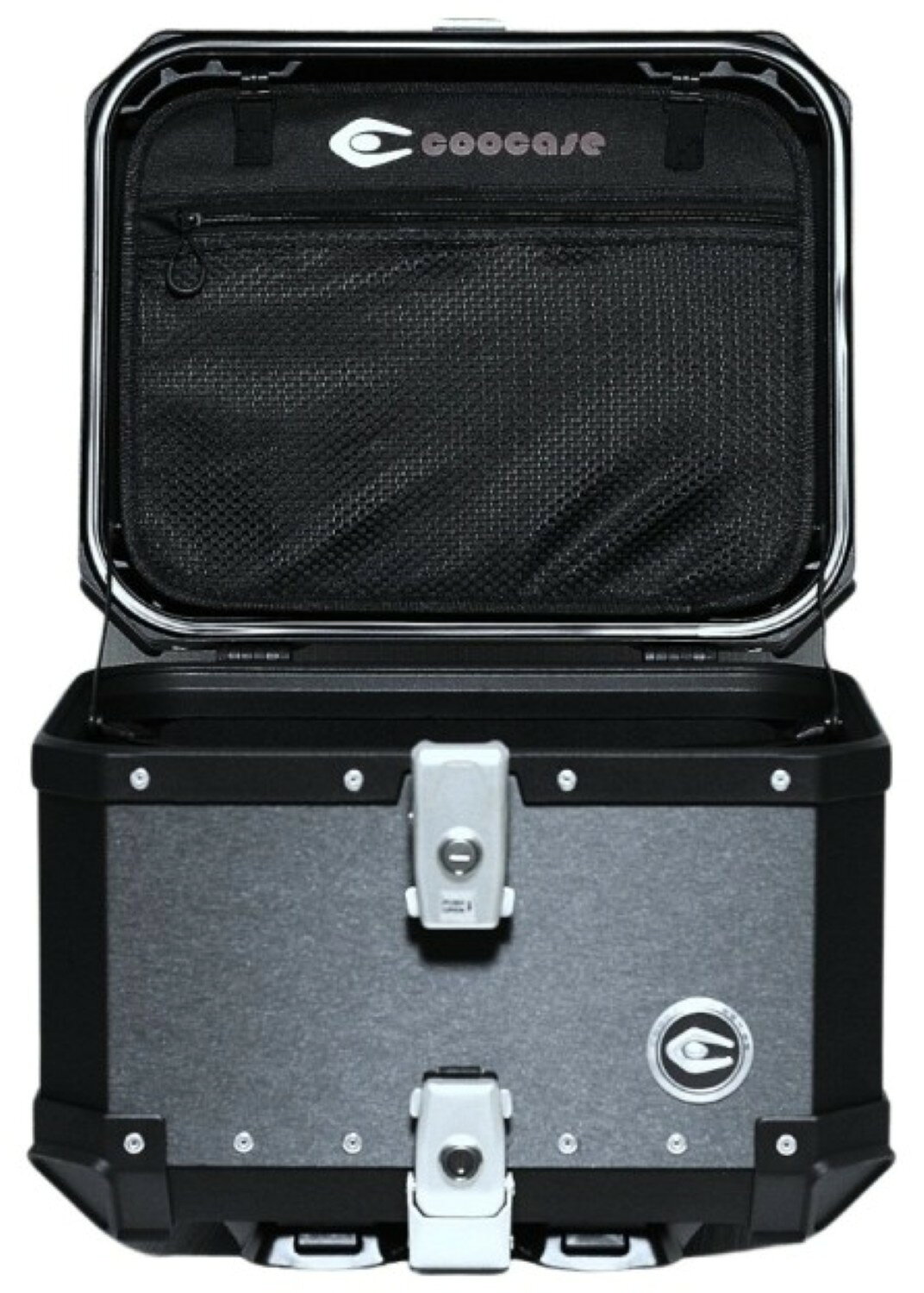 クーケース Q1 アルミ製トップケース ヘアラインブラック CCX450HB COOCASE バイク...