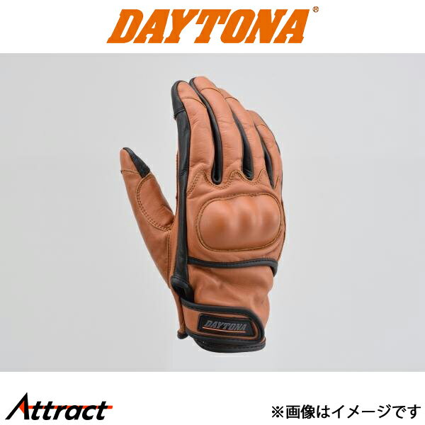 デイトナ バイク用 HBG-110 カウレザープロテクターグローブ ブラウン 17757 DAYTONA