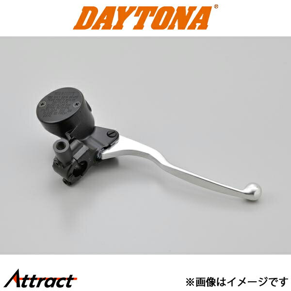 デイトナ レトロブレーキマスターシリンダー 1/2インチ ブラック/シルバー 74755 DAYTONA