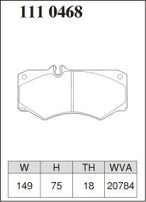 �ǥ������� G463/W463 463243/463246 �֥졼���ѥå� Z������ �ե���� �������å� 1110468 DIXCEL �֥졼���ѥå�