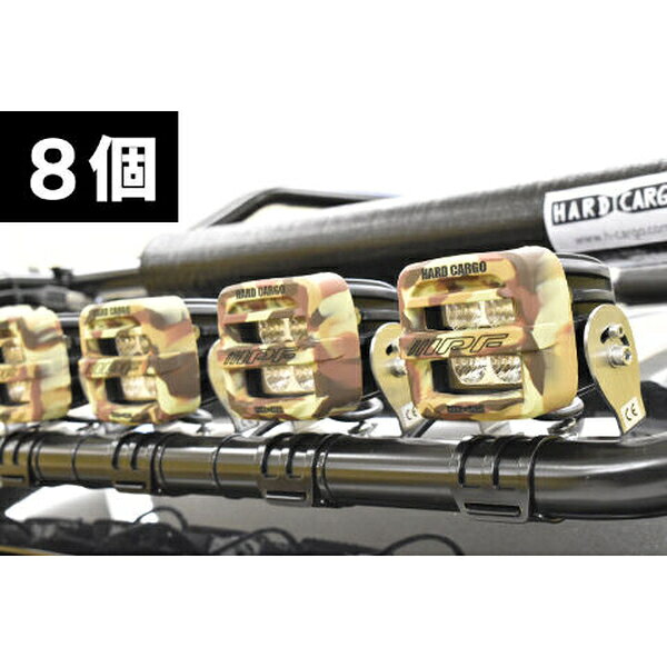 ハードカーゴ ワークライト ブラック×ホワイトプリント 8個セット HARD CARGO カス...