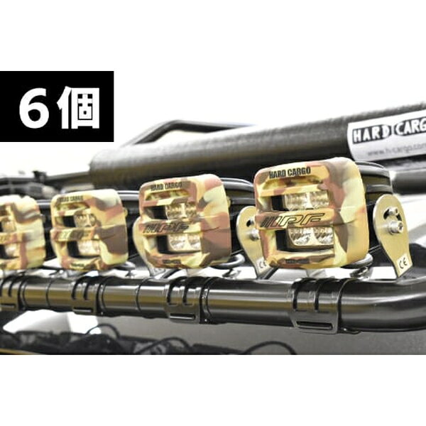 ハードカーゴ ワークライト ブラック×ホワイトプリント 6個セット HARD CARGO カス...