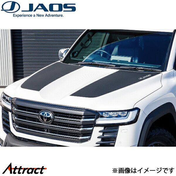 メーカー希望小売価格はメーカーサイトに基づいて掲載しています。メーカーJAOS商品名ボンネットプロテクター品番B631051JANコード4948350309915商品概要JAOSロゴを配置した本体は、ボンネットラインの形状に沿った車種専用タイプ。シンプルながらも高いドレスアップ効果を与えるアイテムです。シボ塗装に似た質感を持つPVC素材にフッ素層を付与したことにより耐久性と耐候性を高めています。さらに、摩擦耐性も優れているため、予期せぬボンネットへの小傷を防ぎ塗装面を保護します。商品内容ボンネットプロテクター本体フィルム×2枚仕様PVC＋表面フッ素加工取付方法(一般商品)装着時寸法自動車メーカートヨタ車種ランドクルーザー型式300系年式2021/08〜適合詳細GR SPORT備考・本製品は乾式貼り専用フィルムです(水貼り不可)。・製品表面の凹凸によりロゴが滲んだり、擦れて見える場合があります。・確実な位置決めと気泡を防ぐため、専門ショップでの施工を推奨します。注意事項
