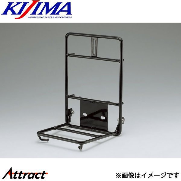 メーカー希望小売価格はメーカーサイトに基づいて掲載しています。メーカーKIJIMA商品名フロントキャリア スクーター汎用 3点留め商品コード210-2764JANコード4934154158453製品説明ホンダ系スクーター用汎用フロントキャリア。【適合】Dio-Z4等のフロントカバーを3点で固定している車種。【材質】スチール製【色】ブラック【最大積載量】3kg(BOX等の重量も含む）【取付ネジ間ピッチ】横寸法=53〜57mm 縦寸法=172〜202mm備考注意事項