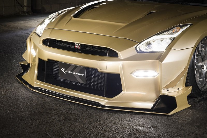 クール GT-R R35[新型 後期型]フロントバンパーアタッチメント 未塗装品 90R-GTWR ...