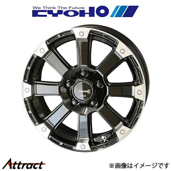 共豊 PPX DD-V6 アルミホイール 1本 エクリプス クロス GK1W(16×7.0J 5-114.3 INSET35 グロスブラックエンドポリッシュ)KYOHO
