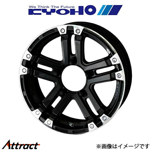 共豊 PPX SJ-X5 アルミホイール 4本 ジムニー JB64W(16×5.5J 5-139.7 INSET22 グロスブラックエンドポリッシュ)KYOHO