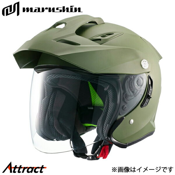 マルシン工業 MSJ1 TE-1 ジェットヘルメット マットカーキ M(57〜58cm) 01001624 MARUSHIN ヘルメット