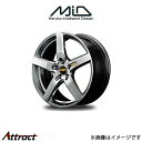 MID RMP 050F アルミホイール 4本 アコード CV3(18×7J 5-114.3 INSET55 ハイパーメタルコート/ミラーカット)(2)