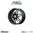 MID RMP 720F アルミホイール 1本 アルファード/ヴェルファイア 30系(18×7J 5-114.3 INSET48 セミグロスガンメタ/リムポリッシュ)(2)