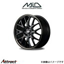 MID RMP 820F アルミホイール 1本 スカイラインクーペ 36系(20×8.5J 5-114.3 INSET45 セミグロスブラック/デュアルポリッシュ/ブロンズクリア)(2)