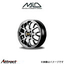 MID RMP 820F アルミホイール 4本 ステラ/ステラカスタム LA100F/LA110F(15×4.5J 4-100 INSET45 ハイパーメタルコート/ミラーカット)(2)