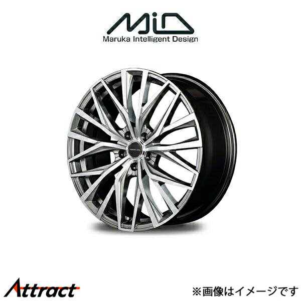 MID ヴァーテックワン アルバトロス アルミホイール 1本 エルグランド 52系(18×7J 5-114.3 INSET48 ハイパーシルバーポリッシュ)VERTEC ONE ALBATROSS