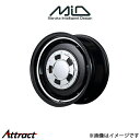 MID ガルシア シスコ アルミホイール 4本 N-BOX JF3/JF4(14×4.5J 4-100 INSET45 セミグロスブラックリムヴァーレイポリッシュ)GARCIA CISCO(2)