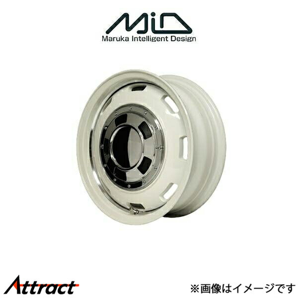 MID ガルシア シスコ アルミホイール 1本 ソニカ L400系(15×4.5J 4-100 INSET45 オールドイングリッシュホワイトリムヴァーレイポリッシュ)GARCIA CISCO
