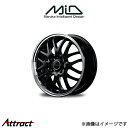 MID ヴァーテックワン EXE10 アルミホイール 4本 ロッキー 200系(16×6J 4-100 INSET43 グロッシーブラック/リムポリッシュ)VERTEC ONE EXE10(2)
