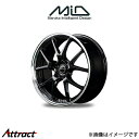 MID ヴァーテックワン EXE5 アルミホイール 1本 UX 300e KMA10(18×7J 5-114.3 INSET48 グロッシーブラック/リムポリッ...