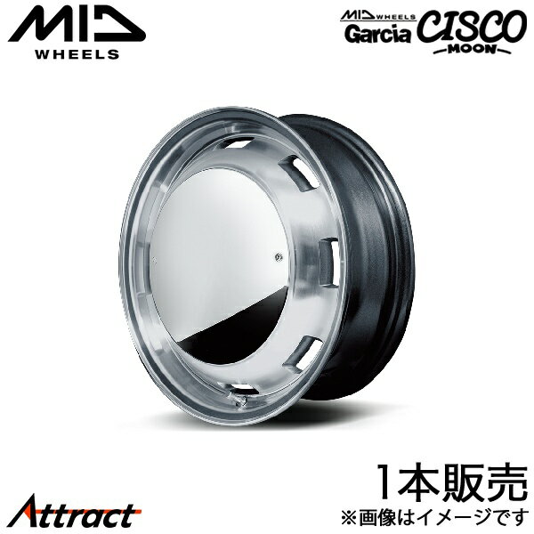 MID ガルシアシスコムーン AZワゴン MJ23 アルミホイール 1本(15×4.5J 4-100 +45 メタリックグレーポリッシュ)マルカ Garcia CISCO MOON