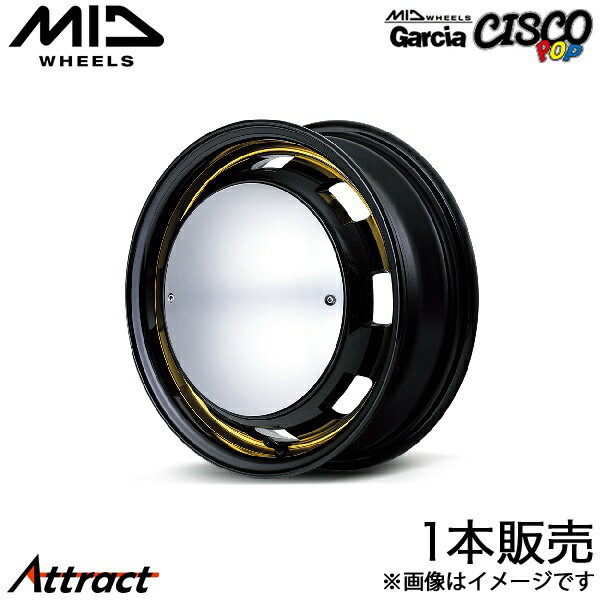 MID ガルシアシスコポップ ソニカ L405S/L415S アルミホイール 1本(14×4.5J 4-100 +45 ポップイエロー)マルカ Garcia CISCO POP
