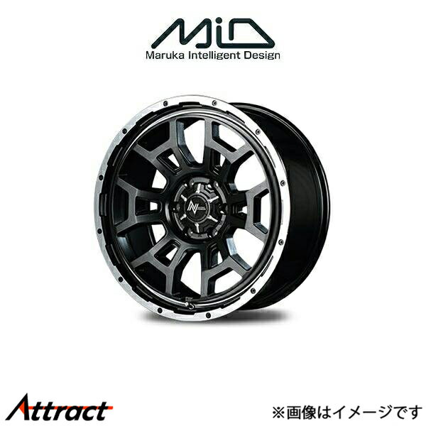 MID ナイトロパワー H6スラッグ アルミホイール 1本 スイフト ZC13/ZC43/ZC53/ZC83/ZD13/ZD43/ZD53/ZD83(16×6J 4-100 INSET40 セミグロスガンメタ)NITRO POWER