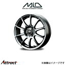 MID シュナイダー スタッグ アルミホイール 4本 シフォン/シフォンカスタム LA600F/LA610F(13×4B 4-100 INSET42 メタリックグレー)SCHNEIDER STAG(2)