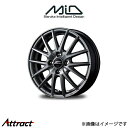 MID シュナイダー SQ27 アルミホイール 4本 インサイト ZE2(15×5.5J 4-100 INSET43 メタリックシルバー)SCHNEIDER SQ27(2)