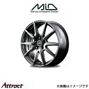 MID シュナイダー SLS アルミホイール 1本 アクティ トラック HA8/HA9(12×3.5B 4-100 INSET42 メタリックグレー)SCHNEIDER SLS(2)