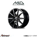 MID シュナイダー DR02 アルミホイール 4本 ハリアー 60系(17×7J 5-114.3 INSET38 ブラックポリッシュ+ブラッククリア)SCHNEIDER DR 02(2)