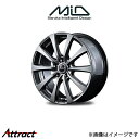 MID ユーロスピード G10 アルミホイール 1本 アクセラ アクセラスポーツ BK系(16×6.5J 5-114.3 INSET53 メタリックグレー)EUROSPEED G10(2)