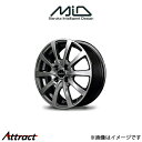 MID ユーロスピード F10 アルミホイール 4本 マーチ 12系(15×5.5J 4-100 INSET50 メタリックグレー)EUROSPEED F10(2)