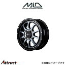MID ナイトロパワー M10パーシングKC アルミホイール 4本 プレオプラス LA300F/LA310F(14×4.5J 4-100 INSET45 ブラッ...