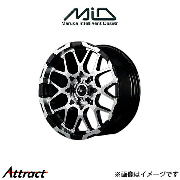 MID ナイトロパワー M28バレット アルミホイール 4本 NV350キャラバン 26系(17×6.5J 6-139.7 INSET48 ブラック/ミラーカット)NITRO POWER M28 BULLET