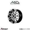 MID ナイトロパワー M28バレットKC アルミホイール 4本 ステラ/ステラカスタム LA100F/LA110F(15×5J 4-100 INSET48 ブラック/ミラーカット)NITRO POWER(2)